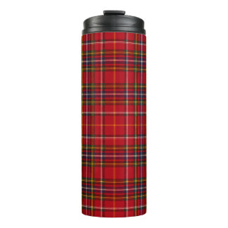 Royal Stewart Tartan Red Gold Scottish Plaid Thermal Tumbler