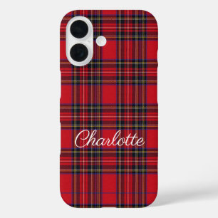 Royal Stewart Tartan Red Plaid iPhone 16 Case