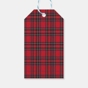 Royal Stewart Tartan Red Plaid Gift Tags