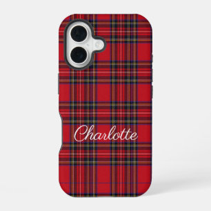Royal Stewart Tartan Red Plaid iPhone 16 Case