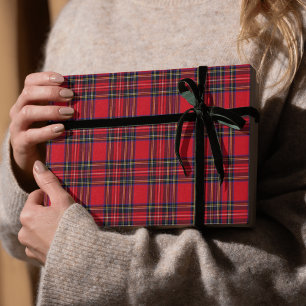 Royal Stewart Tartan Red Plaid Wrapping Paper