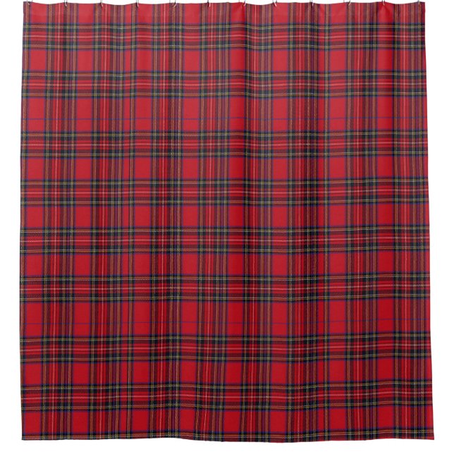 Royal Stewart Tartan Shower Curtain (Front)