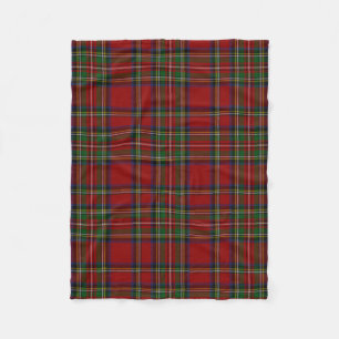 Royal Stewart Tartan Traditional Plaid Pattern Fleece Blanket
