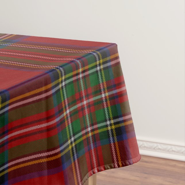 Royal Stewart Tartan Traditional Plaid Tablecloth (In Situ)