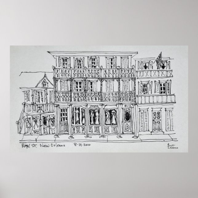 Royal Street, French Quarter | New Orleans Poster (Front)