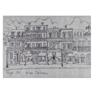 Royal Street   New Orleans, Louisiana Cutting Board