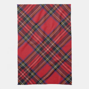Royal Stuart Tartan Tea Towel