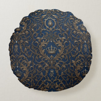 royal style pattern round cushion