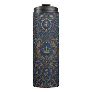 royal style pattern thermal tumbler