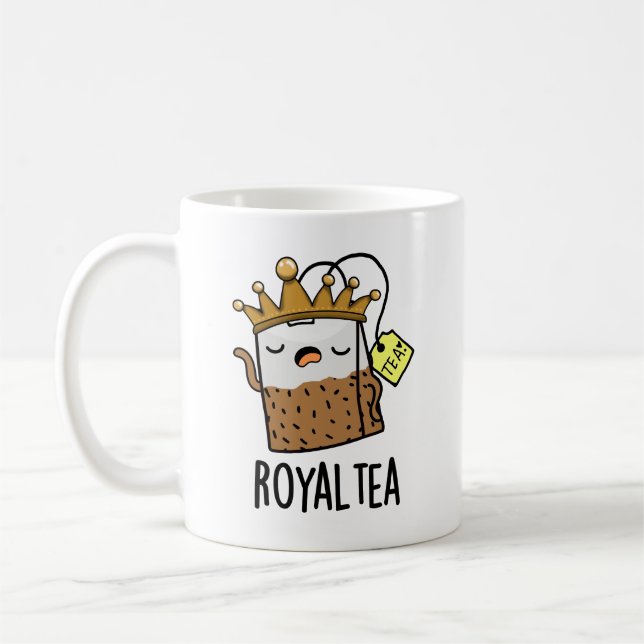 Royal-tea Funny Tea Pun  Coffee Mug (Left)