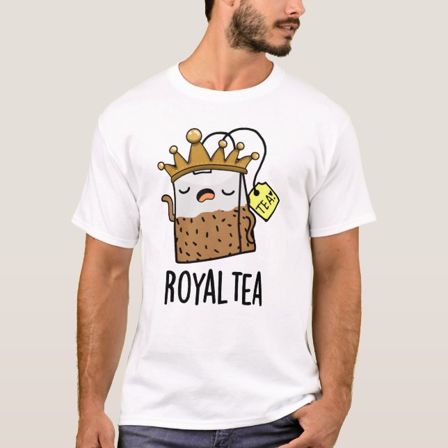 Royal-tea Funny Tea Pun  T-Shirt (Front)