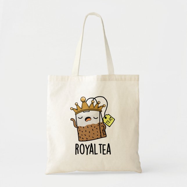 Royal-tea Funny Tea Pun  Tote Bag (Front)