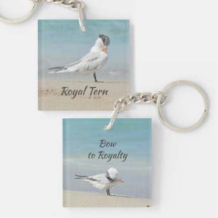 Royal Tern Bow to Royalty Fun Beach Key Ring