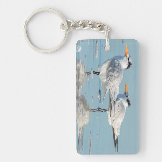 Royal Terns on beach Key Ring (Front)