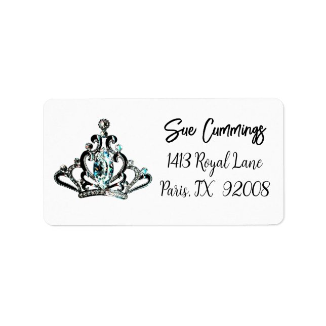 “Royal Tiara” Label (Front)