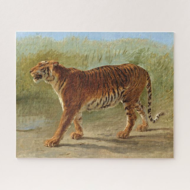 Royal Tiger Marching (by Rosa Bonheur) Jigsaw Puzzle (Horizontal)