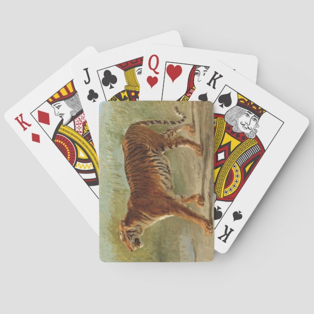 Royal Tiger Marching (by Rosa Bonheur) Playing Cards (Back)