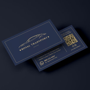 Royal Transport Executive Chauffeur Private Driver Business Card