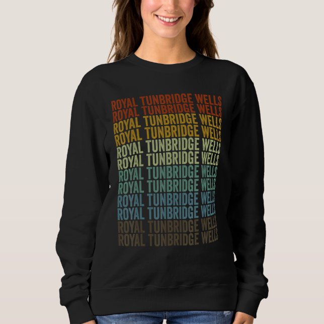 Royal Tunbridge Wells City Retro Sweatshirt (Front)