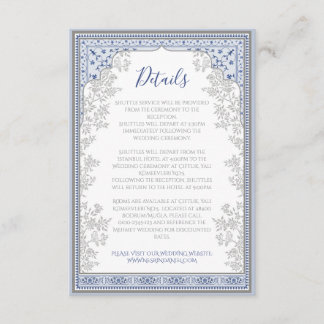 Royal Turkish Wedding Enclosure Card