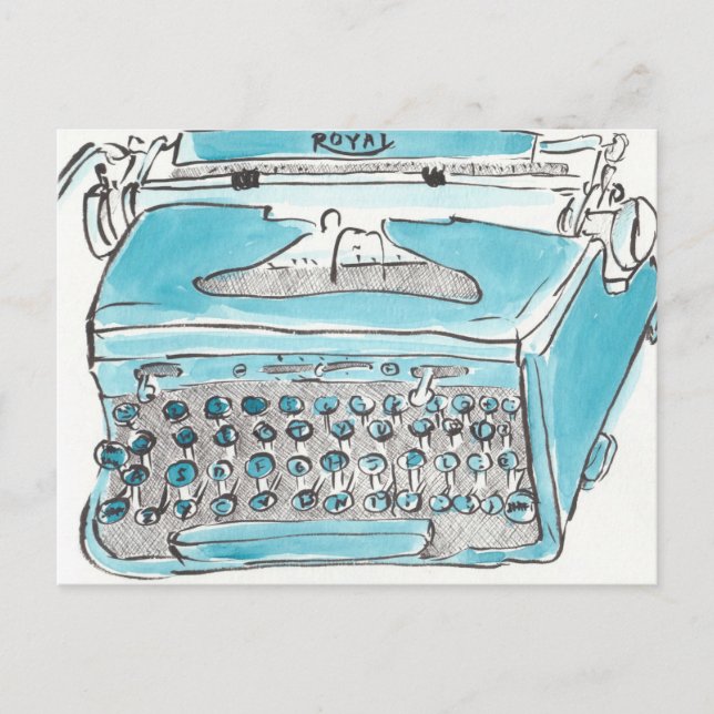 Royal typewriter postcard (Front)