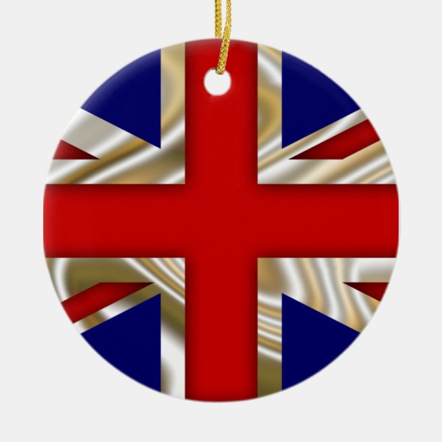 Royal Union Flag - Great Britain Ceramic Tree Decoration (Front)