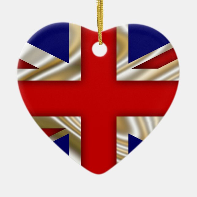 Royal Union Flag - Great Britain Ceramic Tree Decoration (Front)