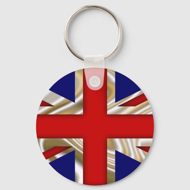 Royal Union Flag - Great Britain Key Ring (Front)