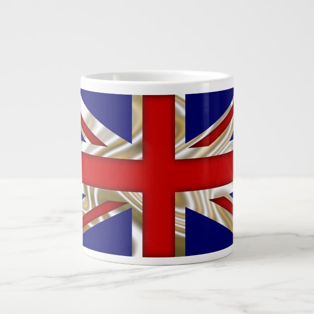 Royal Union Flag - Great Britain Large Coffee Mug (Front)