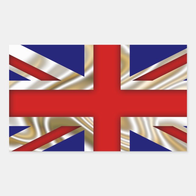 Royal Union Flag - Great Britain Rectangular Sticker (Front)