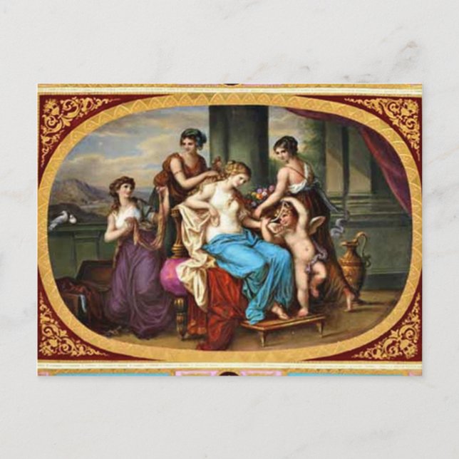 Royal Vienna Old Masters Design Postcard (Front)