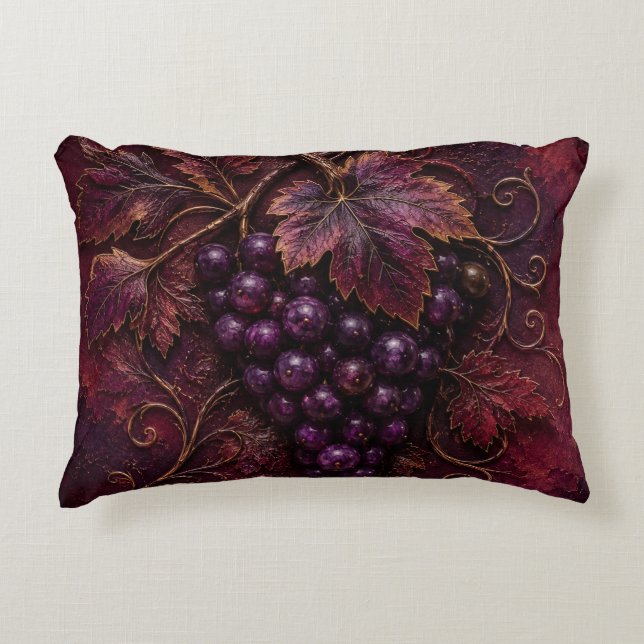Royal Vineyard Elegance Decorative Cushion (Front)