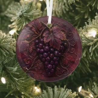 Royal Vineyard Elegance Glass Tree Decoration