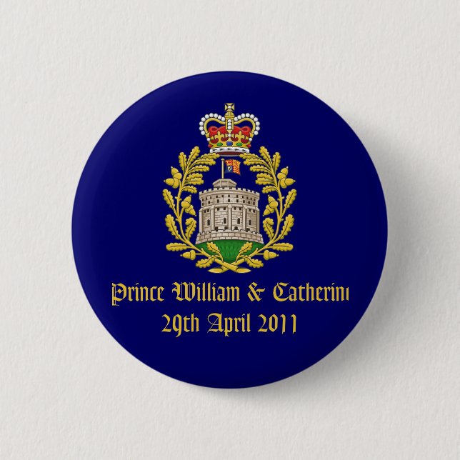 Royal Wedding 6 Cm Round Badge (Front)