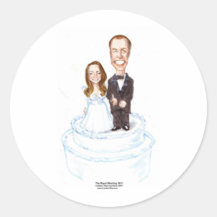 Royal Wedding Catherine &William Gifts Tees Etc. Classic Round Sticker