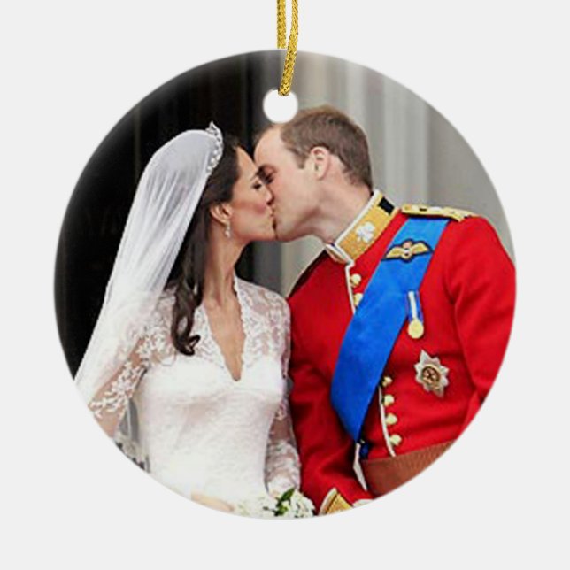 Royal Wedding Ceramic Ornament (Front)