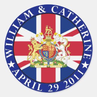 Royal Wedding Classic Round Sticker