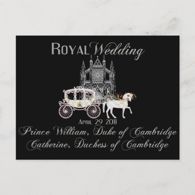 Royal Wedding Collectable Postcard (Front)