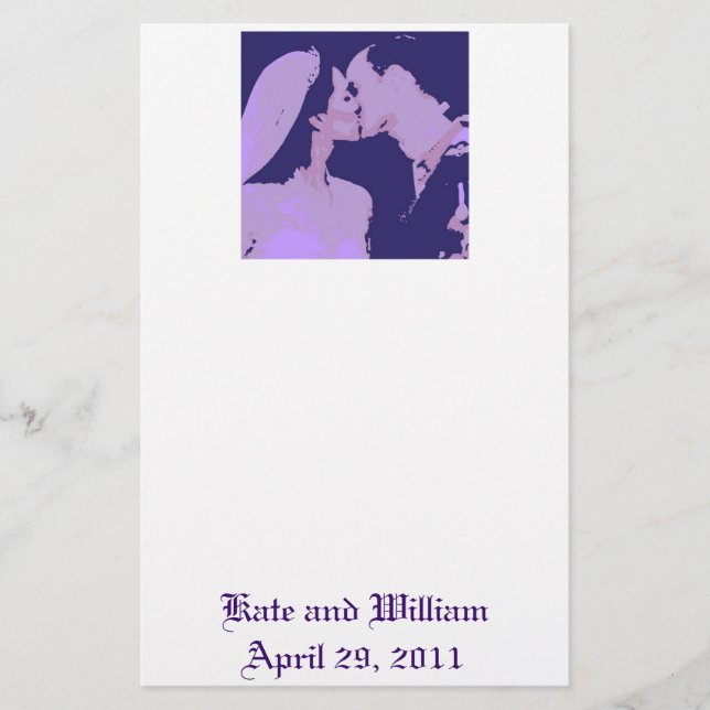 Royal Wedding Gifts/Kate & William Stationery (Front)