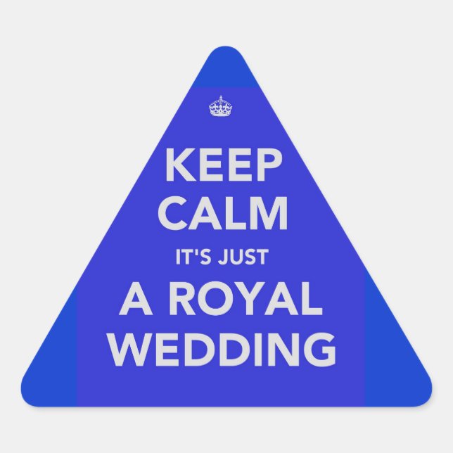 Royal wedding - Kate & William - 29th april 2011 Triangle Sticker (Front)