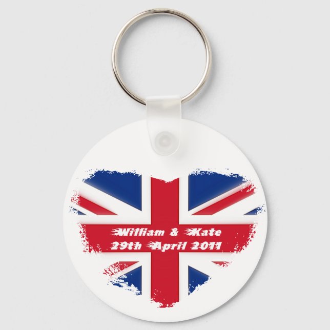 Royal Wedding - Kate & William Key Ring (Front)