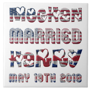 Royal Wedding Meghan Markle Prince Harry Ceramic Tile
