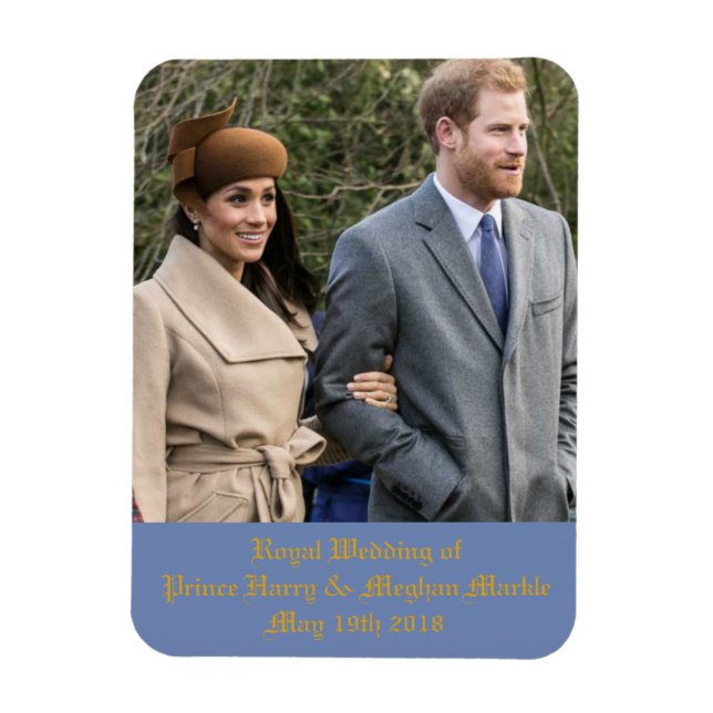 Royal Wedding of Prince Harry & Meghan Markle Magnet (Vertical)