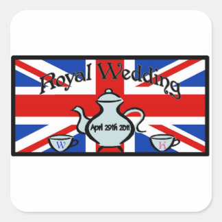 Royal Wedding Square Sticker