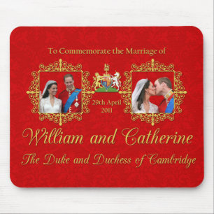 Royal Wedding The Duke and Duchess of Cambridge Mouse Pad