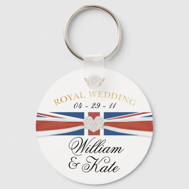 Royal Wedding - William & Kate Commemoratives Key Ring (Front)