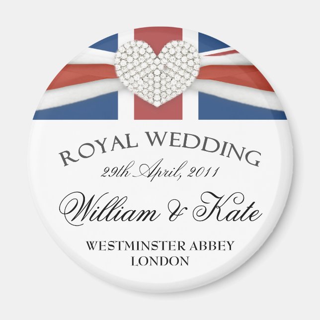 Royal Wedding - William & Kate Keepsake Magnet (Front)