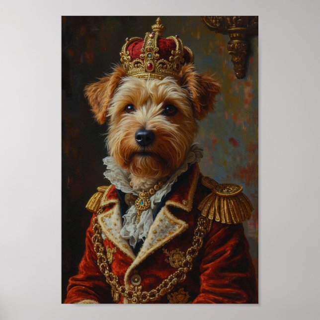 Royal Wheaten Terrier Portrait Poster (Front)