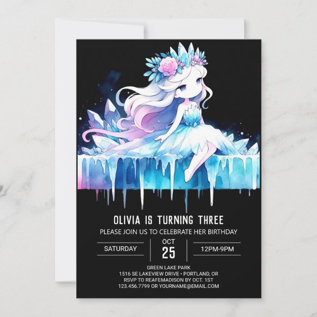 Royal Whimsy Princess Birthday Invitation (Front)