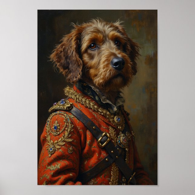 Royal Wirehaired Pointing Griffon Portrait Poster (Front)